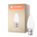 Ledvance Classic LED B22 Kronljus Matt 3.4W 470lm - 827 Extra Varm Vit | Ersättare 40W