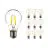 Flerpack 10x Noxion Lucent LED E27 Päron Filament Klar 7W 806lm - 822-827 Dim To Warm | Dimbar - Ersättare 60W