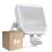 Flerpack 8x Ledvance LED Strålkastare Aluminium Vit 41W 5500lm 100D - 830 Varm Vit | IP65 - Rörelse- Och Ljussensor - Symmetrisk